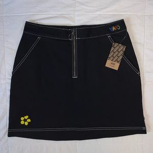 BRIGHTON ZEUNER BLACK DENIM SKIRT SIZE M